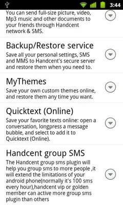 HandcentGroupSmsHelper1 android App screenshot 1